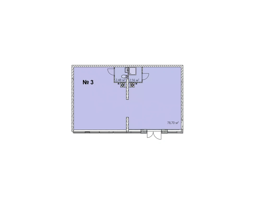 Планировка  комнатной Помещение №3